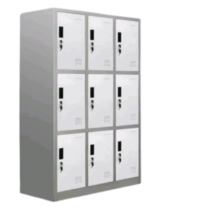 9-locker steel cabinet