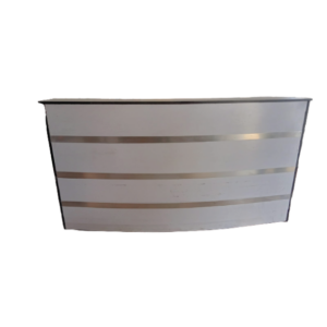 Curved reception desk